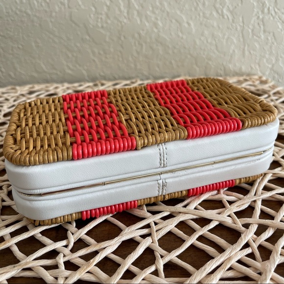 NWT KATE SPADE Wicker Kit Clutch Crossbody - Picture 6 of 15